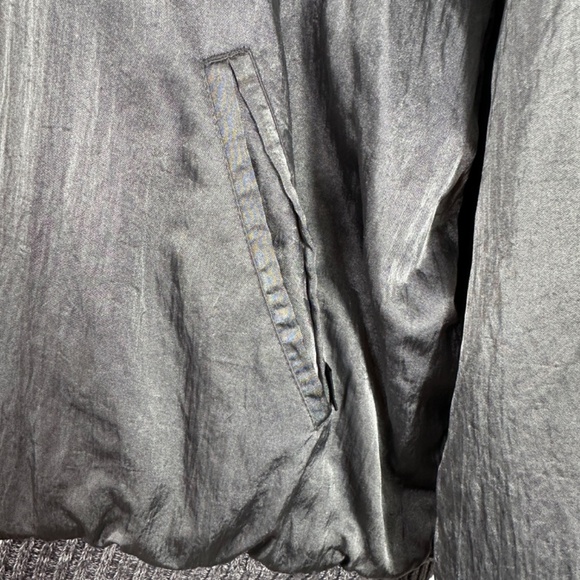 Vintage Esprit 1986 Gray Pink Lined Silky Nylon Bomber Jacket Size M Hong Kong - Picture 6 of 16